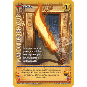 MANDOBLE DE HORUS - REAL - ANIVERSARIO RA