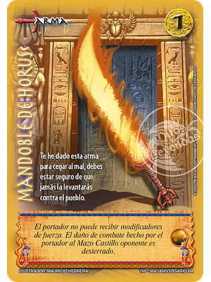 MANDOBLE DE HORUS - REAL - ANIVERSARIO RA