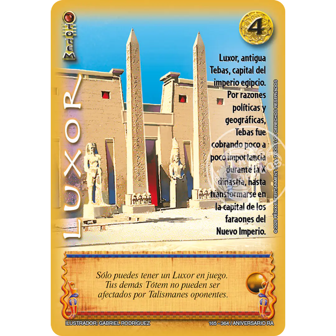 LUXOR - REAL - ANIVERSARIO RA 1