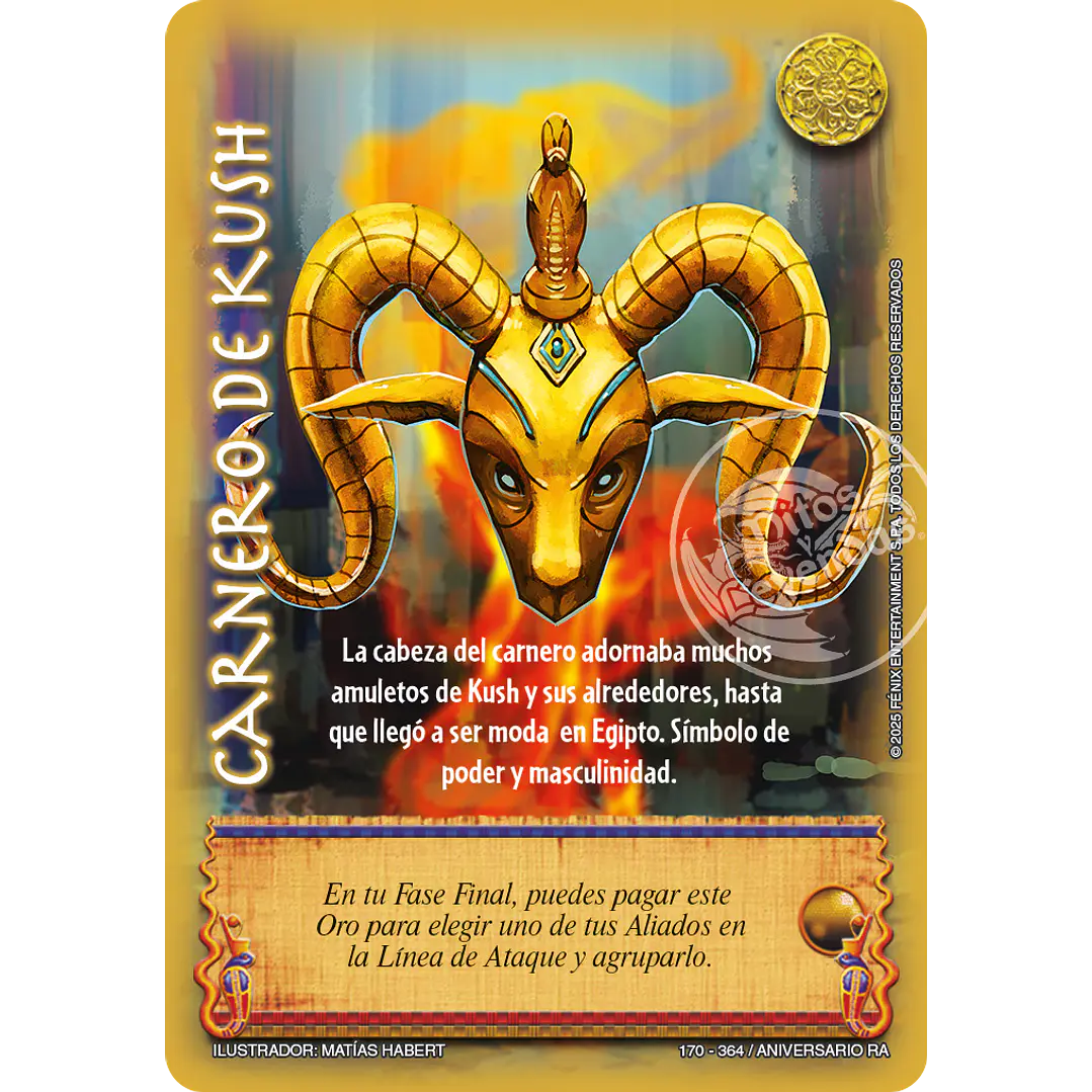 CARNERO DE KUSH - REAL - ANIVERSARIO RA 1