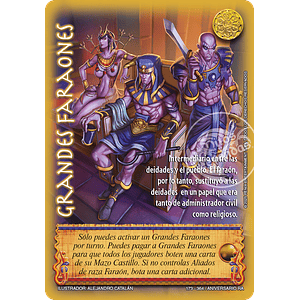 GRANDES FARAONES - REAL - ANIVERSARIO RA