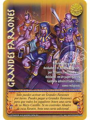 GRANDES FARAONES - REAL - ANIVERSARIO RA