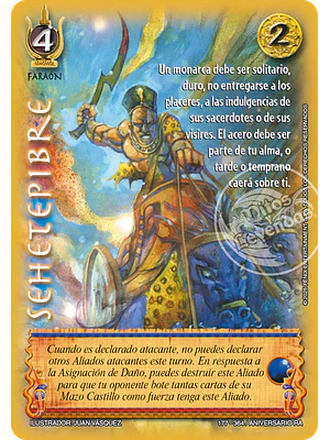 SEHETEPIBRE - VC FOIL - ANIVERSARIO RA