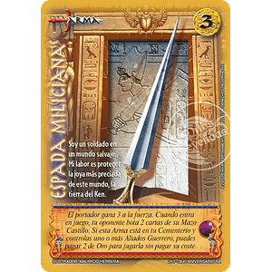 ESPADA MILICIANA - CORTESANA - ANIVERSARIO RA