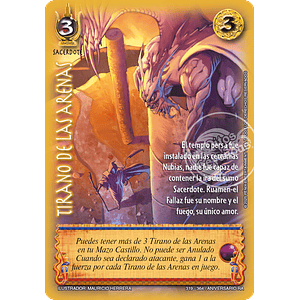 TIRANO DE LAS ARENAS - VASALLO - ANIVERSARIO RA