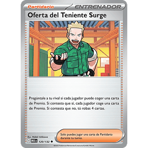 PROPUESTA DEL TENIENTE SURGE – 120/132