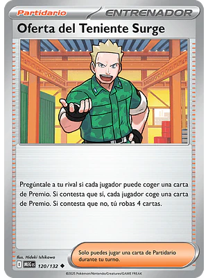 PROPUESTA DEL TENIENTE SURGE – 120/132