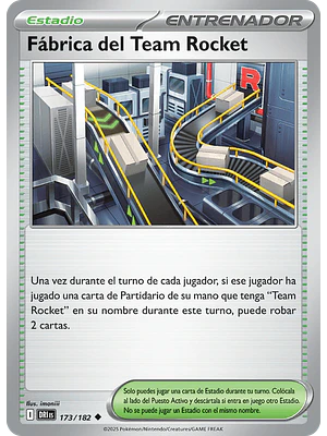 FABRICA DEL EQUIPO ROCKET 173/182