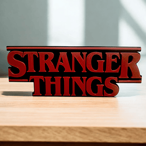 LOGO STRANGER THINGS 3D