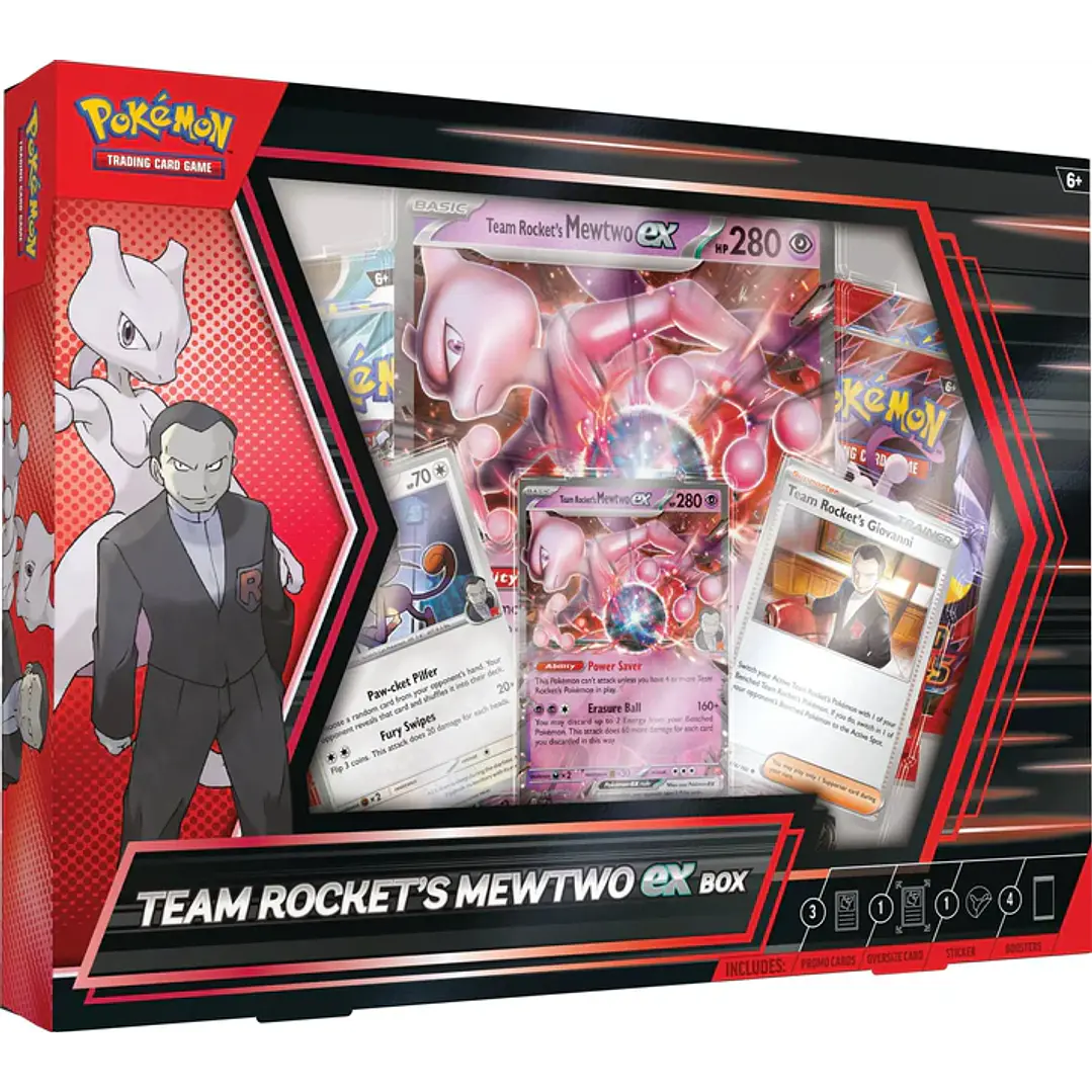 MEWTWO EX BOX POKEMON TCG: TEAM ROCKET’S 1