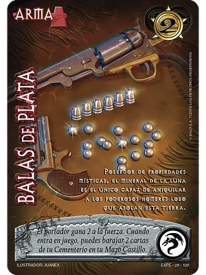 BALAS DE PLATA (EXT22 - MUNDO GÓTICO)