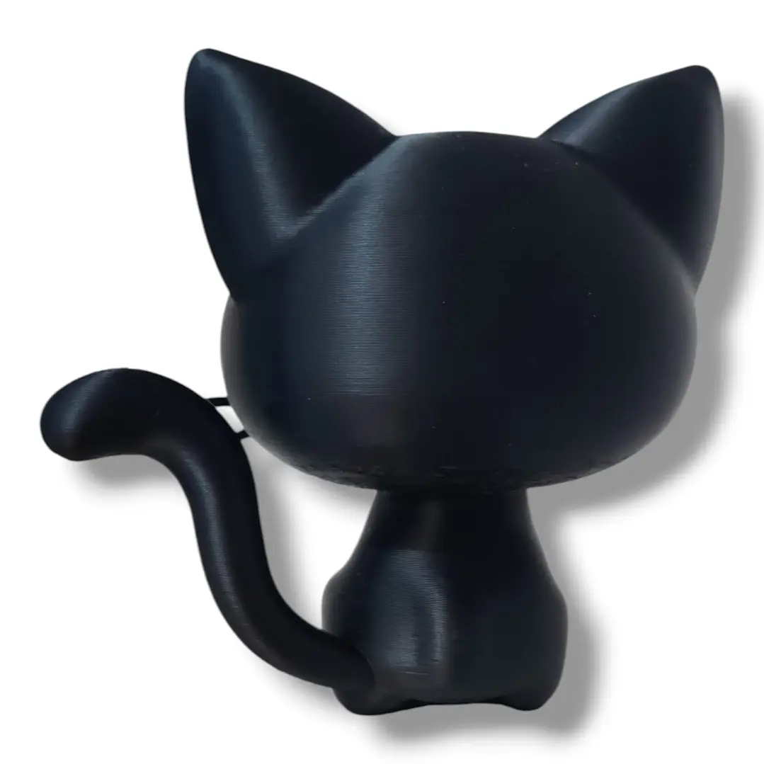 FIGURA GATO NEGRO – MIRADA HIPNÓTICA (10 CM) 2