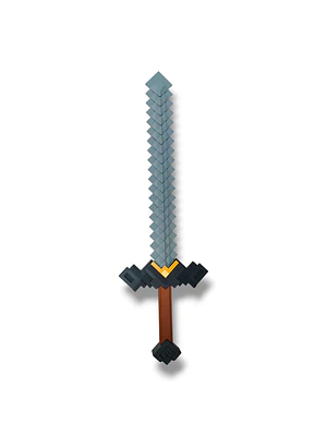 ESPADA DECORATIVA – ESTILO PIXEL (70 CM)