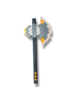 HACHA DECORATIVA – ESTILO PIXEL (53 CM)
