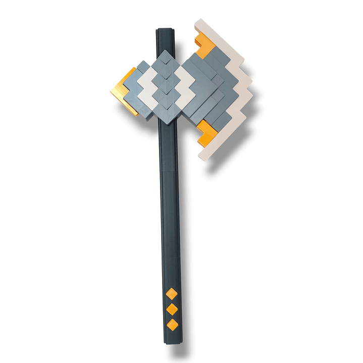 HACHA DECORATIVA 3D – ESTILO PIXEL (53 CM) 1