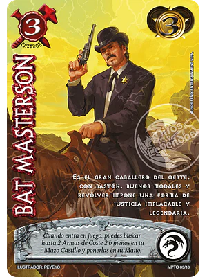 BAT MASTERSON - MUNDOS PERDIDOS - TOMBSTONE