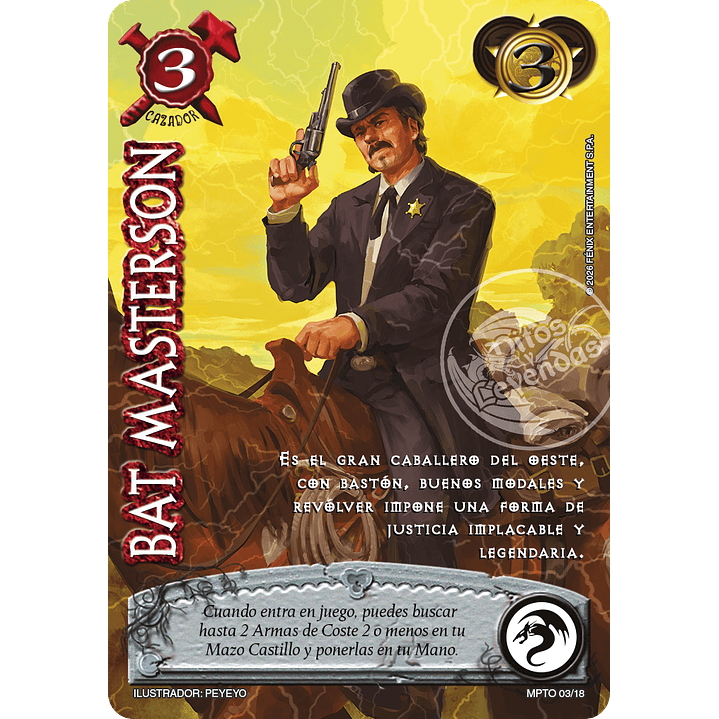 BAT MASTERSON - MUNDOS PERDIDOS - TOMBSTONE 1