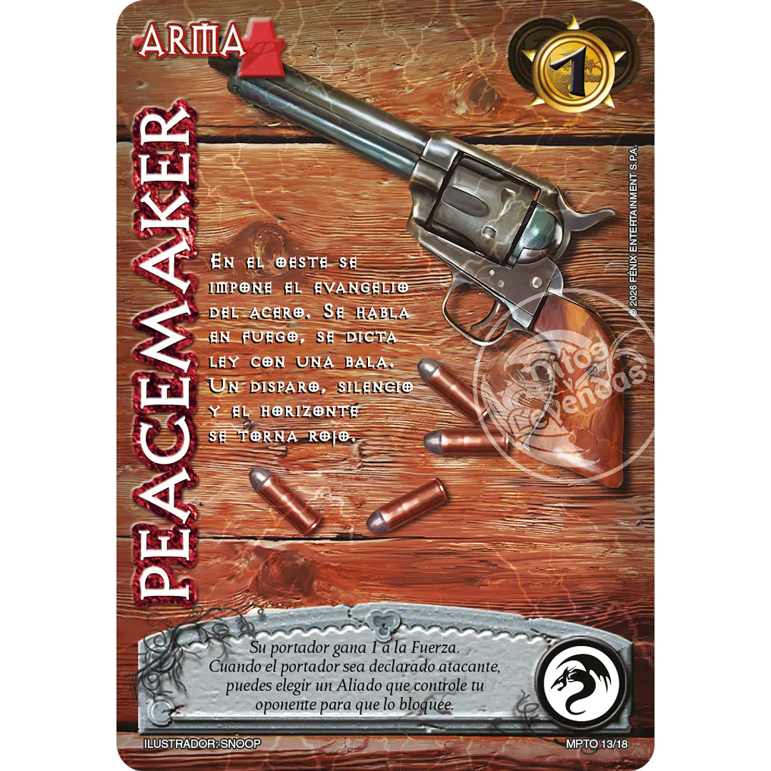PEACEMAKER - MUNDOS PERDIDOS - TOMBSTONE 1