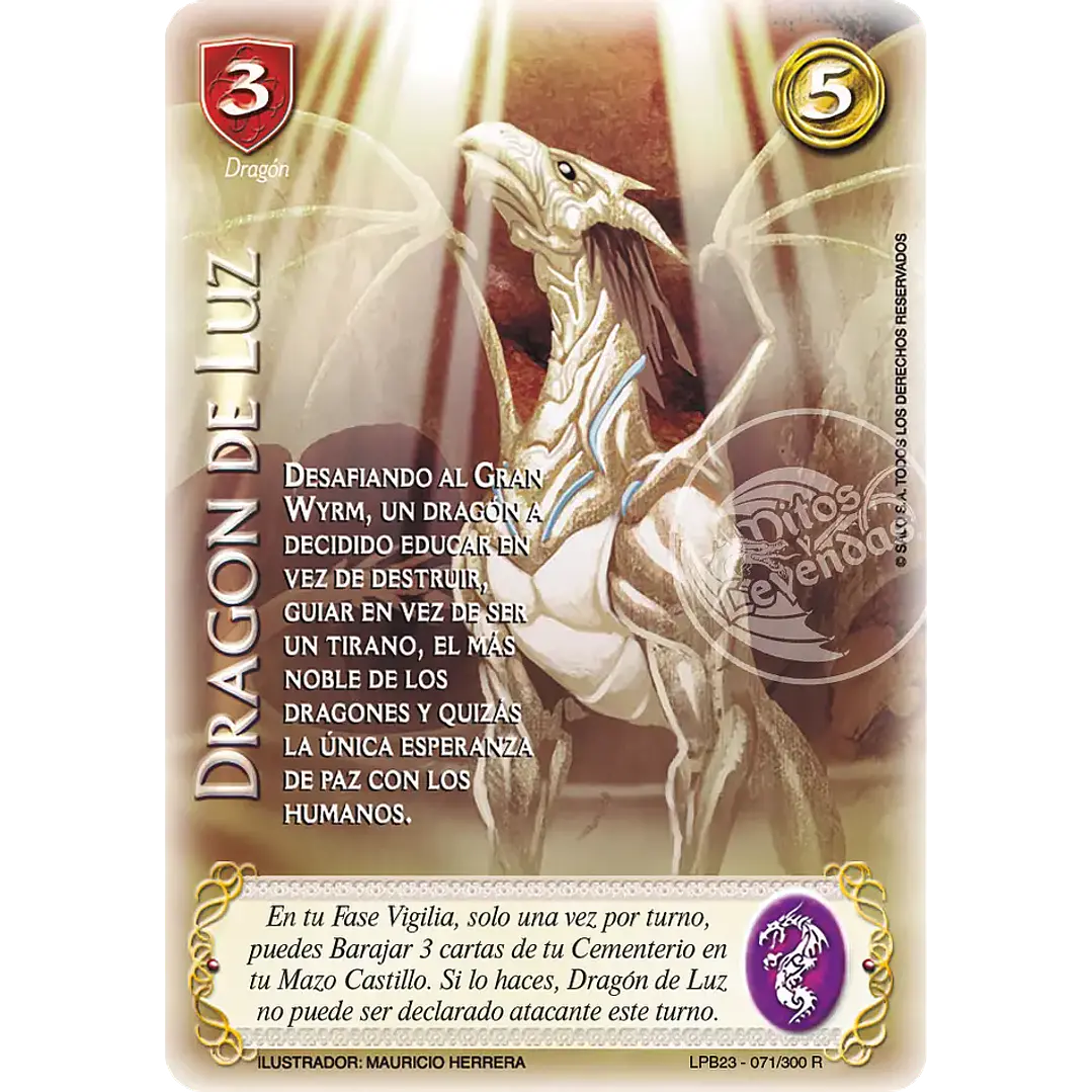 DRAGÓN DE LUZ (LEYENDAS PB 3.0 – REALES) 1