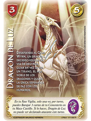 DRAGÓN DE LUZ (LEYENDAS PB 3.0 – REALES)