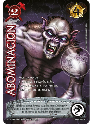 ABOMINACION - MUNDOS PERDIDOS - TOMBSTONE