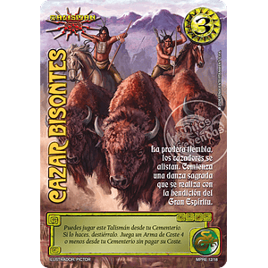 CAZAR BISONTES - MUNDOS PERDIDOS - NUBE ROJA