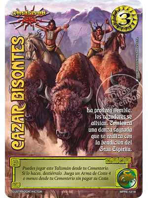 CAZAR BISONTES - MUNDOS PERDIDOS - NUBE ROJA