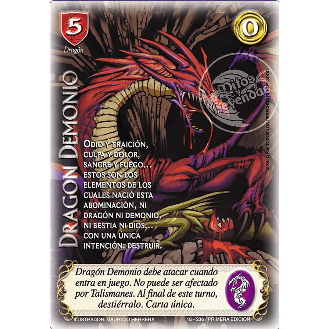 DRAGÓN DEMONIO - CLÁSICO ESPS - REAL 1
