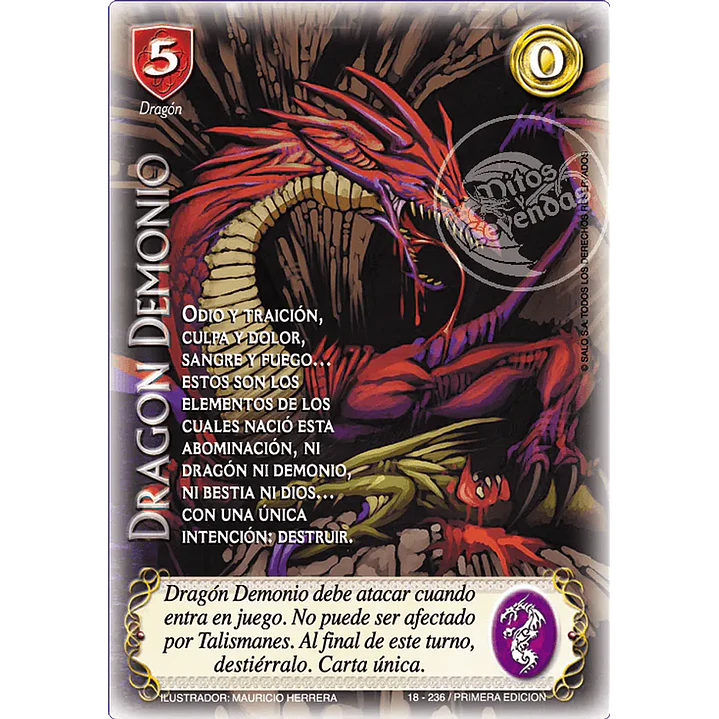 DRAGÓN DEMONIO - CLÁSICO ESPS - REAL 1