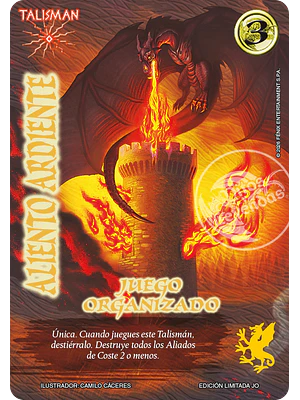 ALIENTO ARDIENTE - JUEGO ORGANIZADO