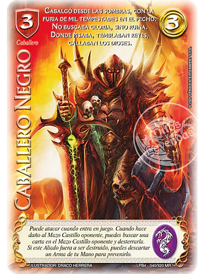 CABALLERO NEGRO - LPB4 - MEGA REAL