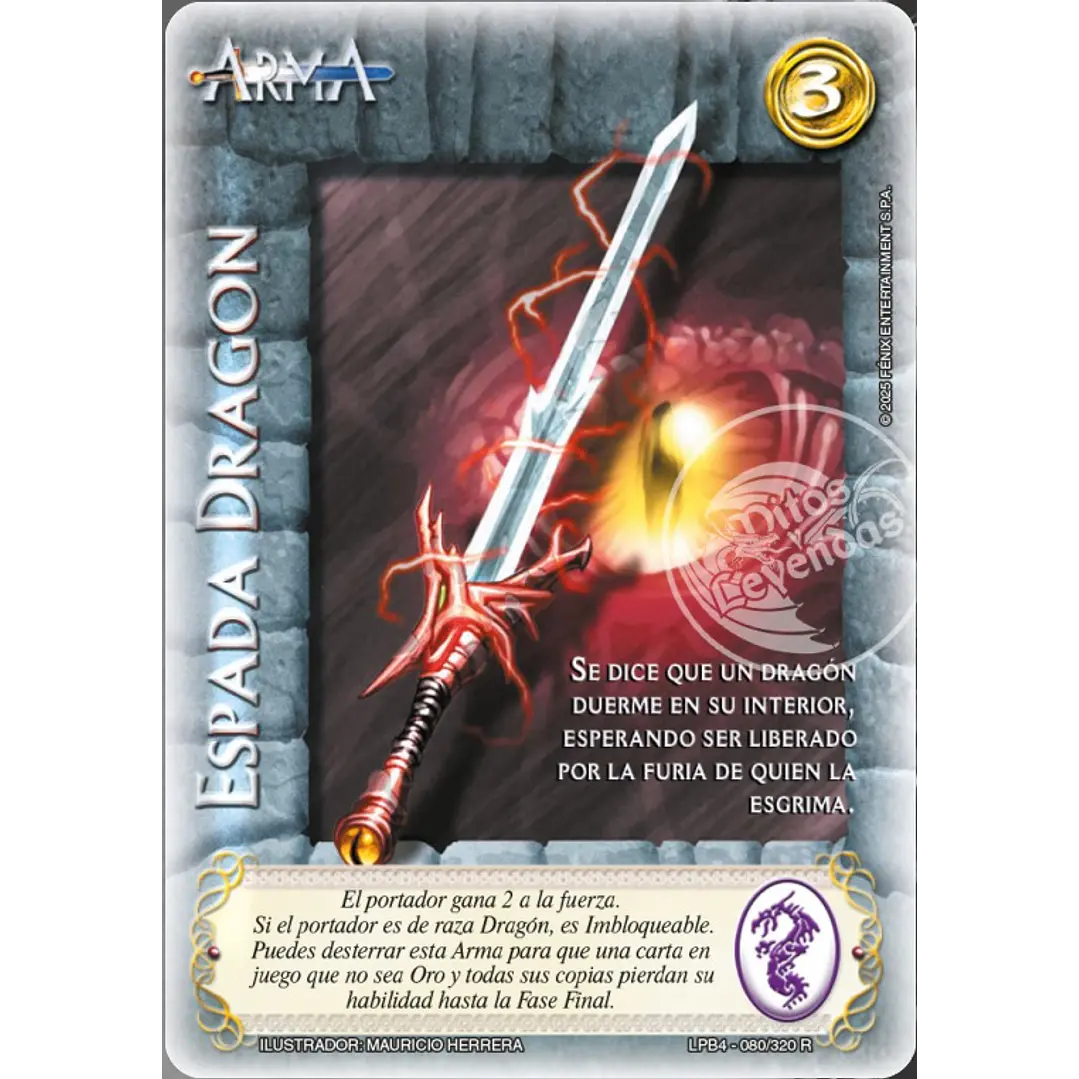 ESPADA DRAGON - LPB4 - REAL 1