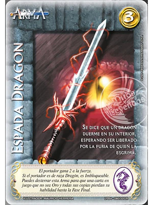 ESPADA DRAGON - LPB4 - REAL
