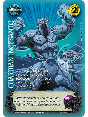 GUARDIAN INCESANTE - LPB4 - VASALLO