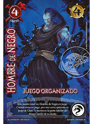 HOMBRE DE NEGRO - JUEGO ORGANIZADO