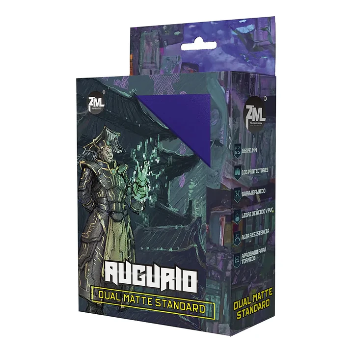 Protector Zero Mulligan Augurio Standard Dual Matte Morado 1