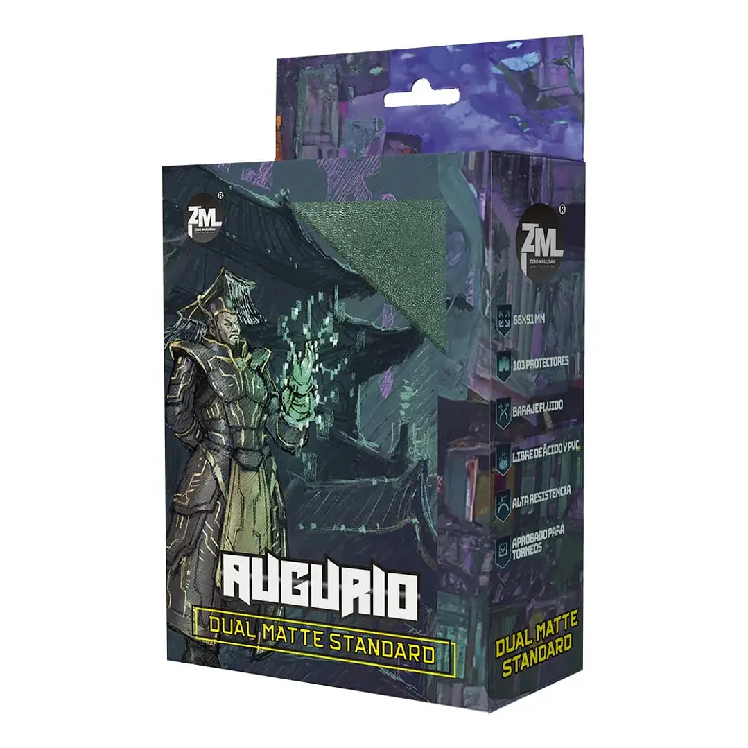 Protector Zero Mulligan Augurio Standard Dual Matte Verde 1