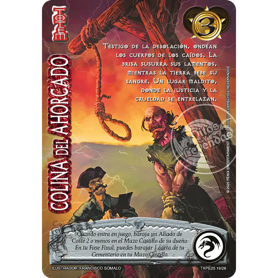 COLINA DEL AHORCADO (TK25 - HONOR Y FEROCIDAD) - SINGLES MITOS Y LEYENDAS 1