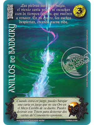 ANILLOS DE BADBURY (TKPB25 - JUICIO Y VISIÓN) - SINGLES MITOS Y LEYENDAS