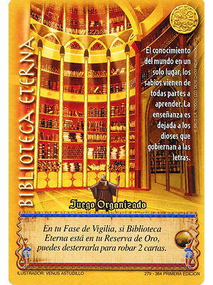 BIBLIOTECA ETERNA - JUEGO ORGANIZADO