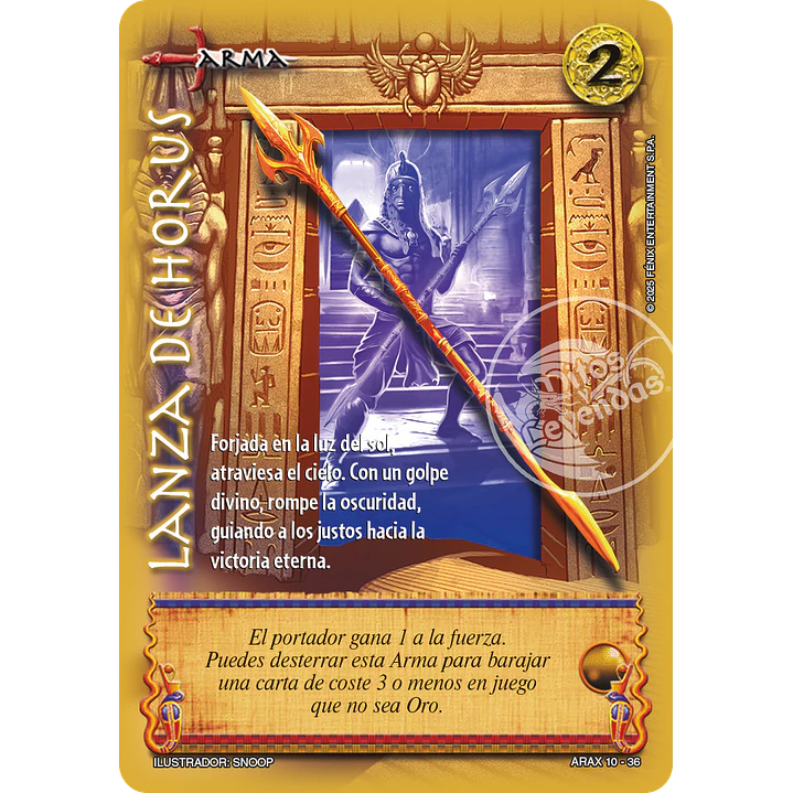 LANZA DE HORUS - RELATOS DOMINIOS DE RA - AMANECER 1