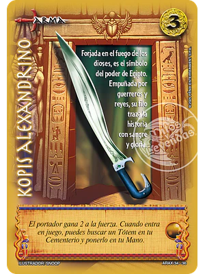KOPIS ALEXANDRINO - RELATOS DOMINIOS DE RA - SABIDURIA