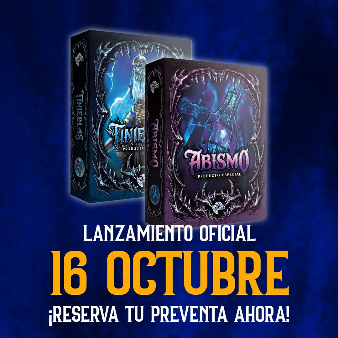 PREVENTA PRODUCTO ESPECIAL HALLOWEEN - TINIEBLAS + 1 BUY A BOX 10