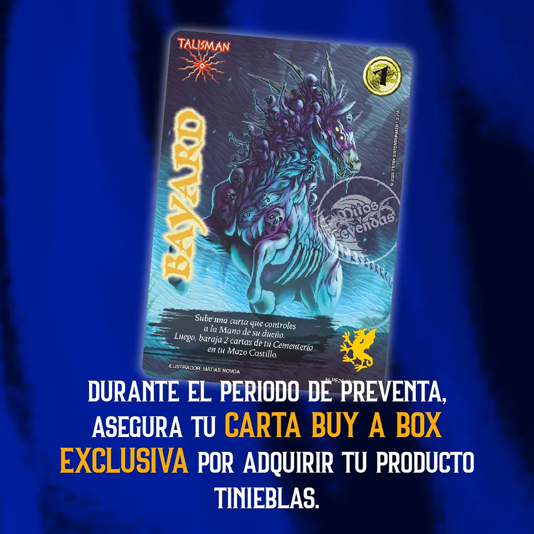 PREVENTA 3 PRODUCTO ESPECIAL HALLOWEEN - TINIEBLAS + 3 BUY A BOX 10
