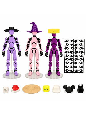TITAN 13 – PACK X3 TITANES + SOMBREROS + 18 PARES DE MANOS