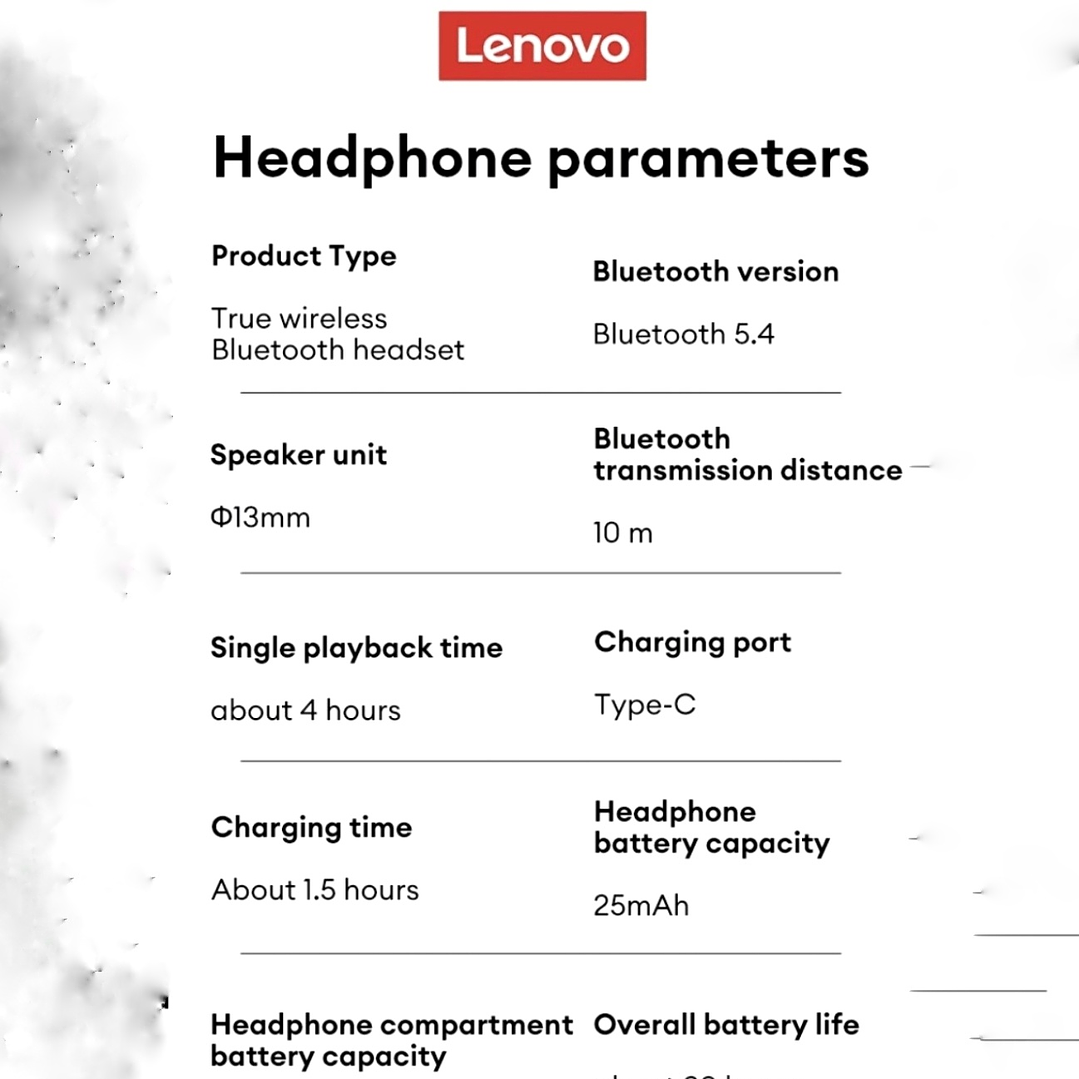 Audífonos Inalámbricos LENOVO THINKPLUS LP19 PRO TWS  6