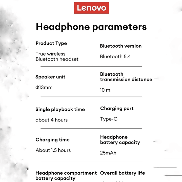 Audífonos Inalámbricos LENOVO THINKPLUS LP19 PRO TWS  6