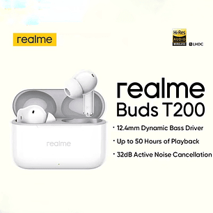 Audífonos Inalámbricos REALME BUDS T200  TWS 