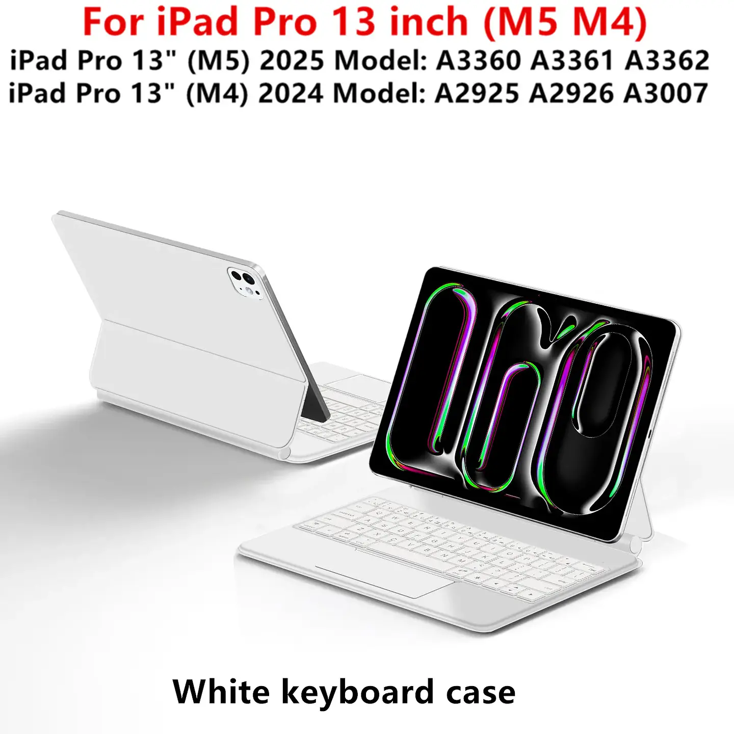 Teclado magnetico retroiluminado para IPad 3