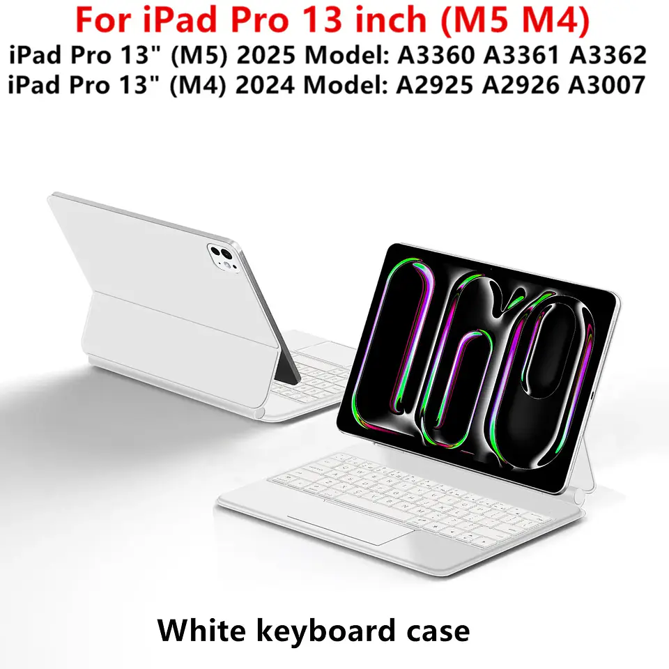 Teclado magnetico retroiluminado para IPad 3